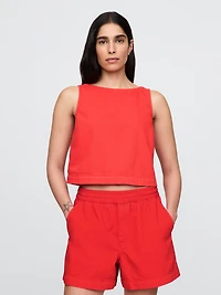 UltraSoft Denim Shell Tank Top