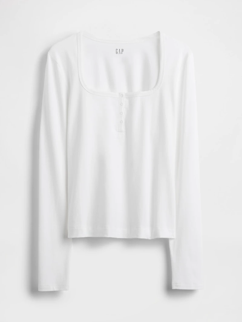 CloseKnit Jersey Henley T-Shirt