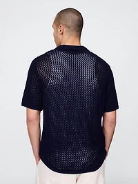 Mesh Sweater Shirt