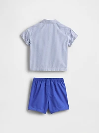 Baby Poplin Outfit Set