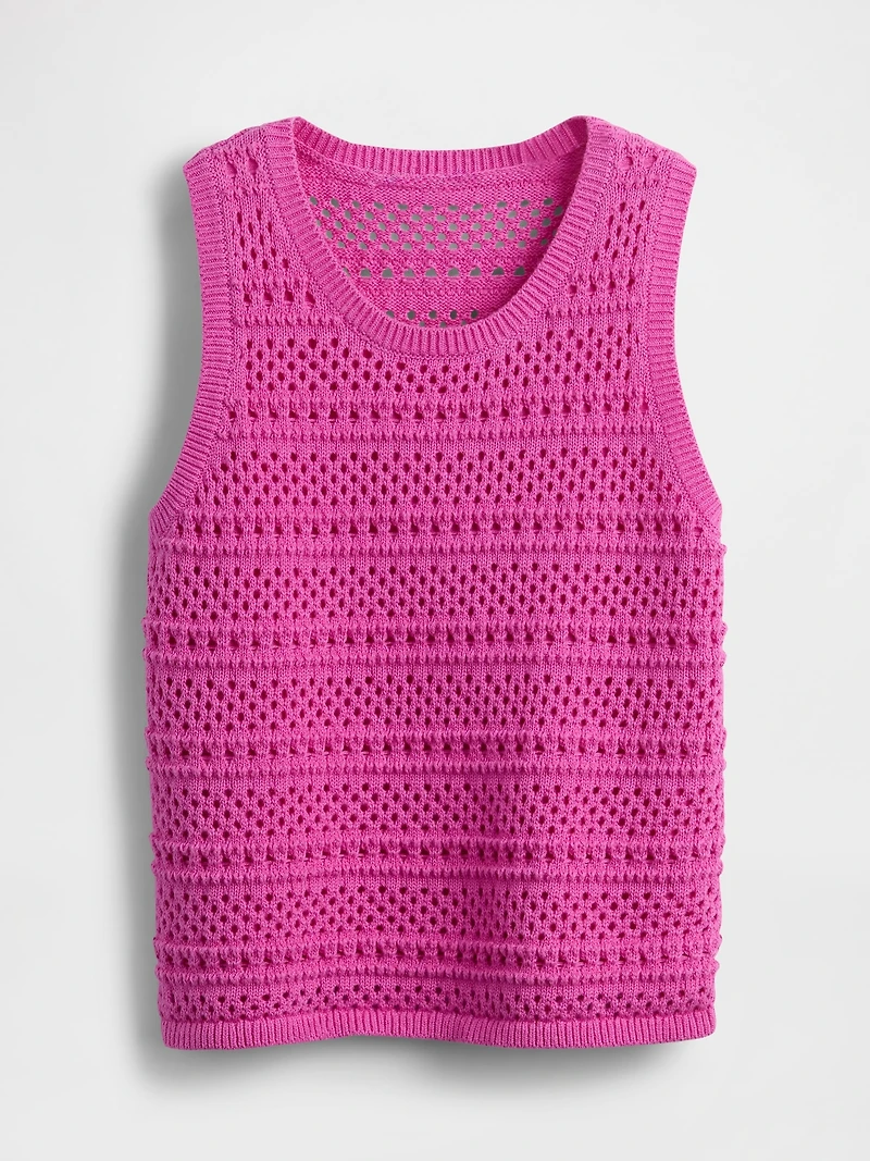 Kids Crochet Shell Tank Top