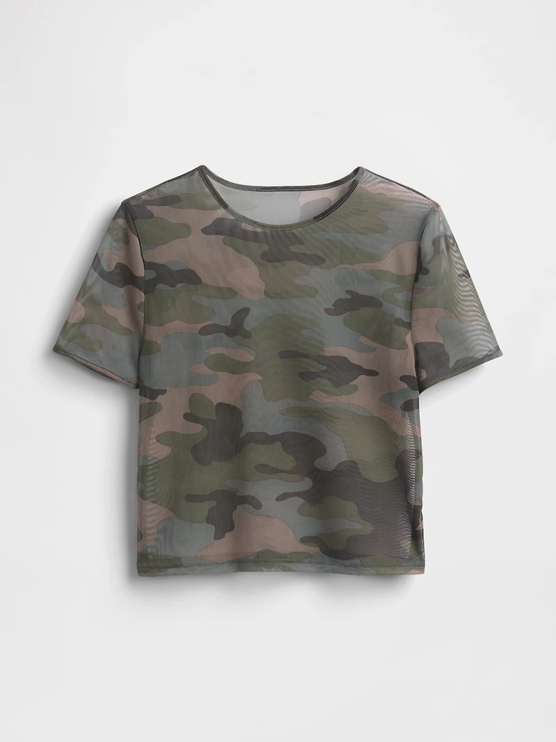 Mesh Crop T-Shirt