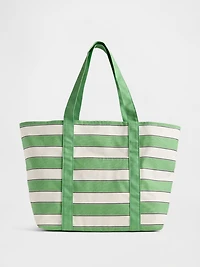 Canvas Stripe Tote Bag