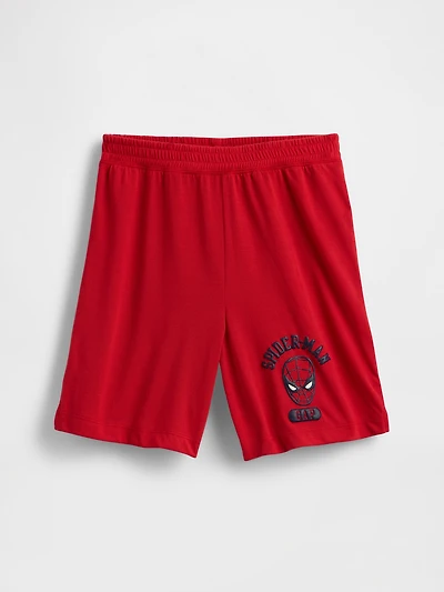 Kids Marvel Spider-Man Recycled PJ Shorts