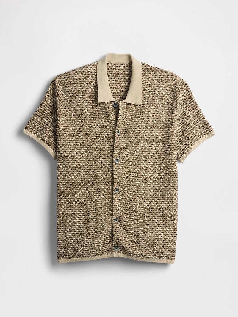 Crochet Sweater Shirt