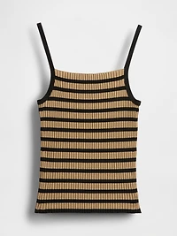 Rib Sweater Crop Tank Top