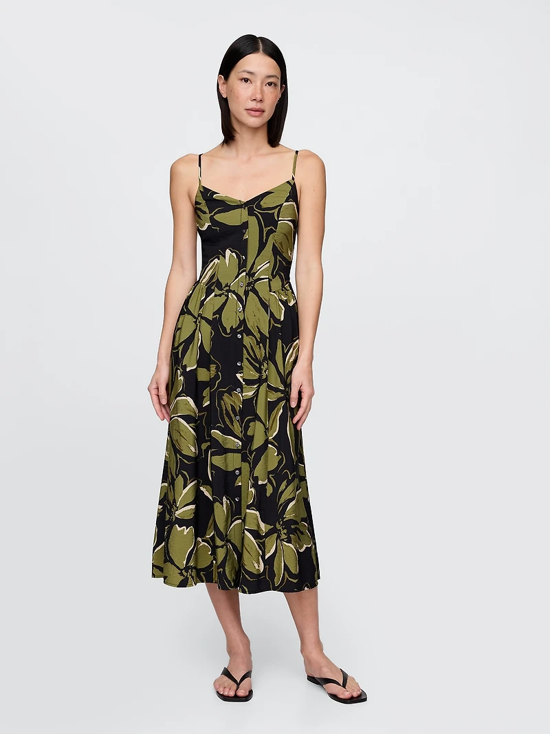 Floral V-Neck Maxi Dress