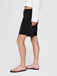 8" Mid Rise '90s Loose Denim Bermuda Shorts