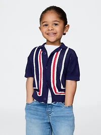 Baby & Toddler Border Stripe Sweater Shirt
