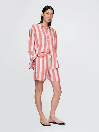 100% Linen Easy Shorts