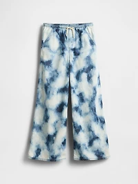 Kids UltraSoft Denim Tie-Dye Easy Baggy Pants