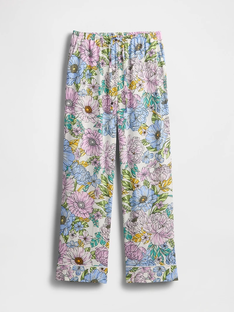 Linen-Blend PJ Pants