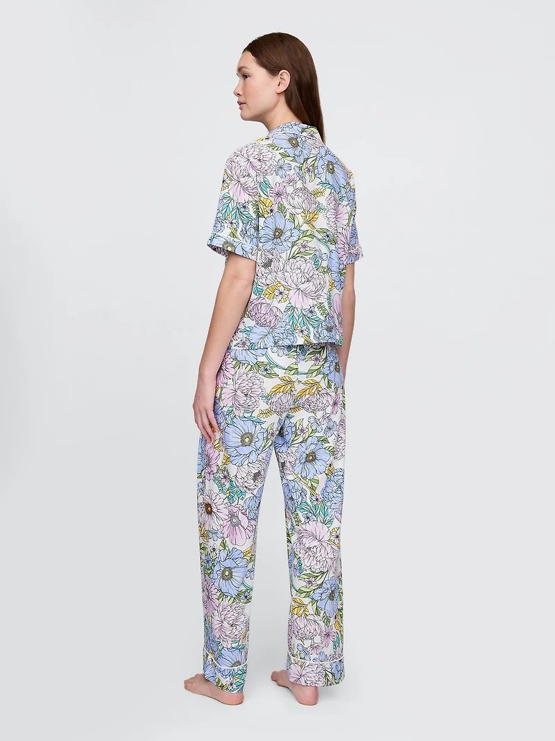 Linen-Blend PJ Pants