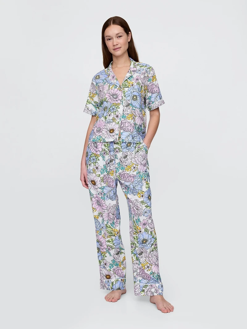 Linen-Blend PJ Pants