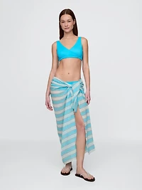 Linen-Cotton Striped Sarong