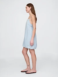 Denim Bubble Mini Dress