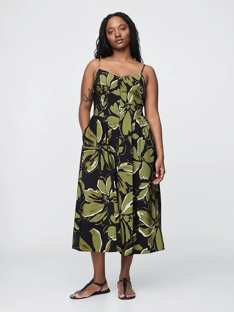 Floral V-Neck Maxi Dress