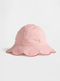 Baby & Toddler Scalloped Stripe Bucket Hat