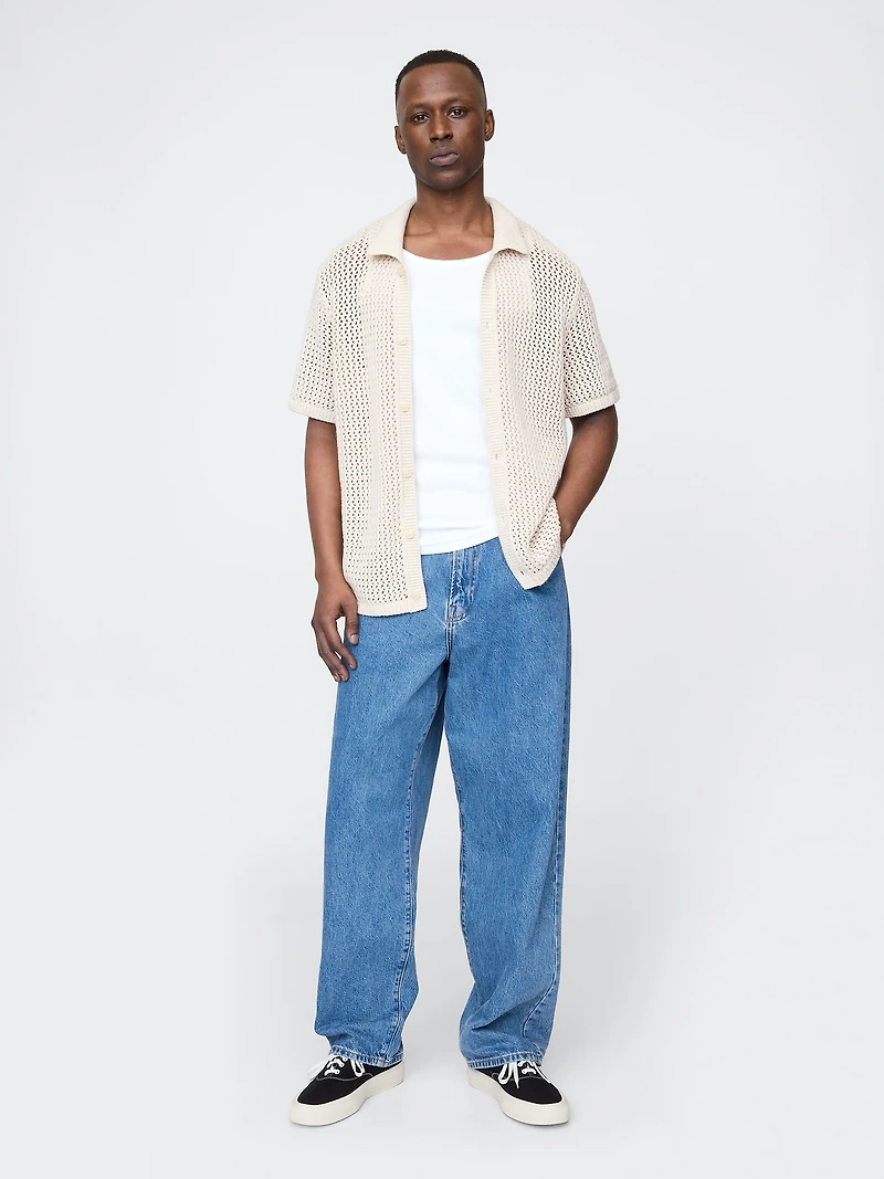 Mesh Sweater Shirt
