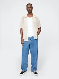 Mesh Sweater Shirt