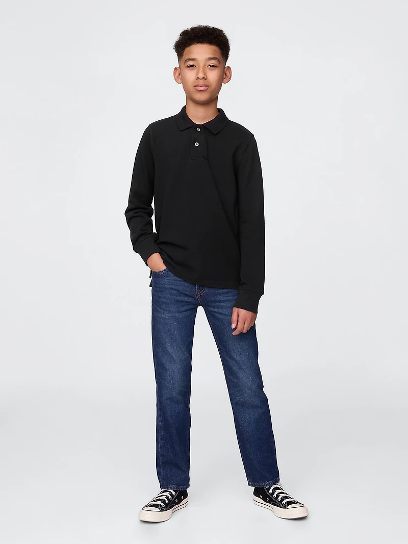 Kids Organic Cotton Uniform Polo Shirt