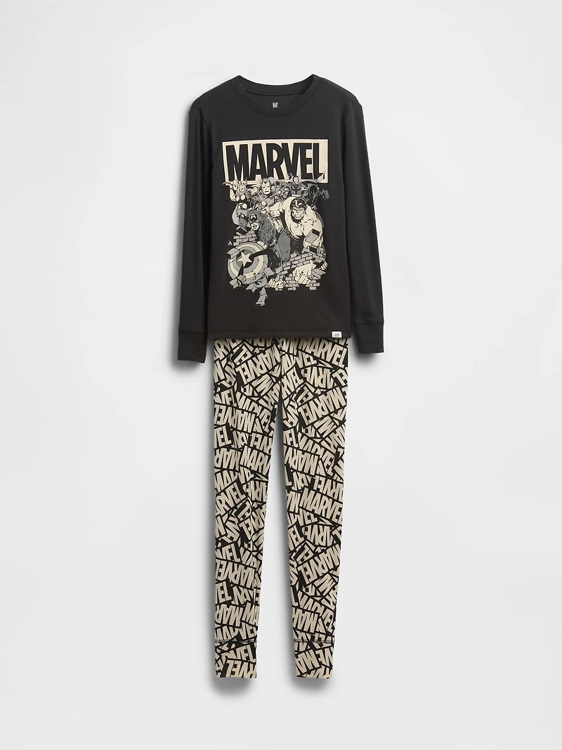 Kids Marvel Organic Brushed Cotton PJ Set