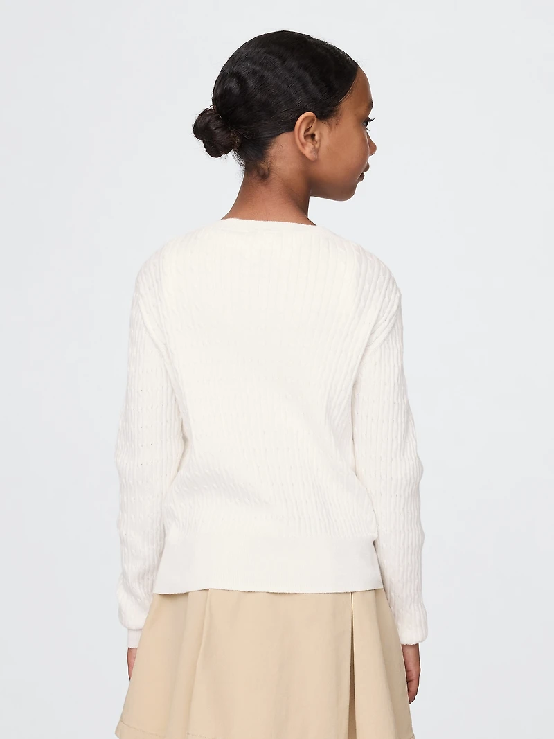 Kids Uniform Cardigan Sweater