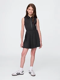 Kids Pleated Active Polo Shirt Dress