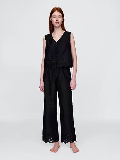 Eyelet Hem PJ Pants