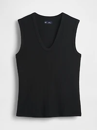 Sheer Modern Rib Tank Top