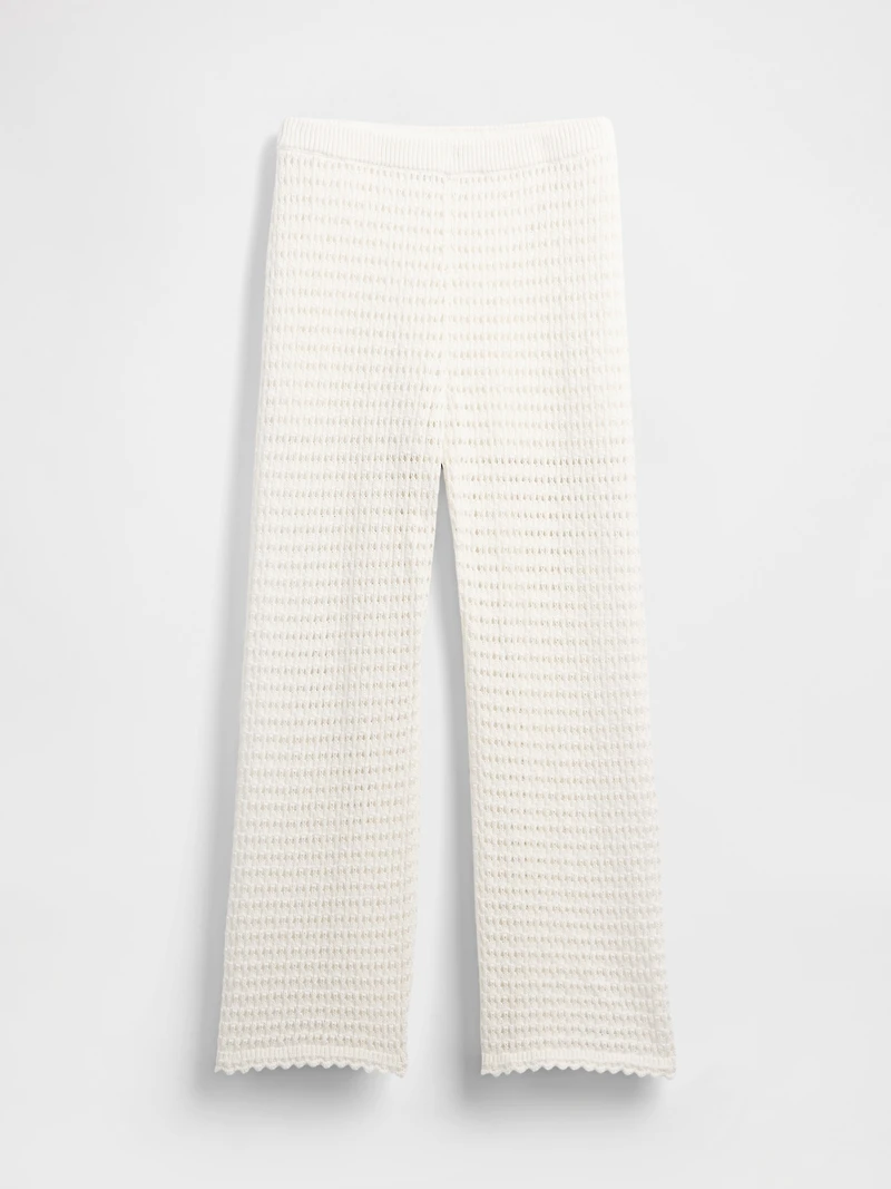 100% Cotton Crochet Ankle Pants