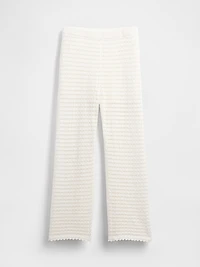 100% Cotton Crochet Ankle Pants