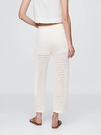 100% Cotton Crochet Ankle Pants