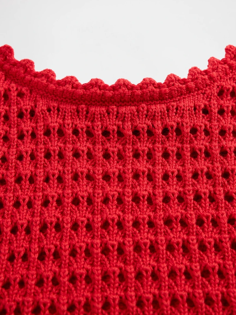 100% Cotton Crochet Tank Top