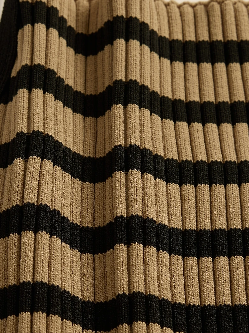 Rib Sweater Crop Tank Top