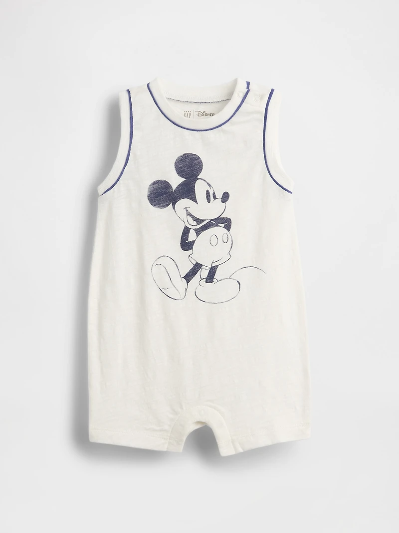 Gap × Baby Organic Cotton Mickey Mouse Shorty One-Piece