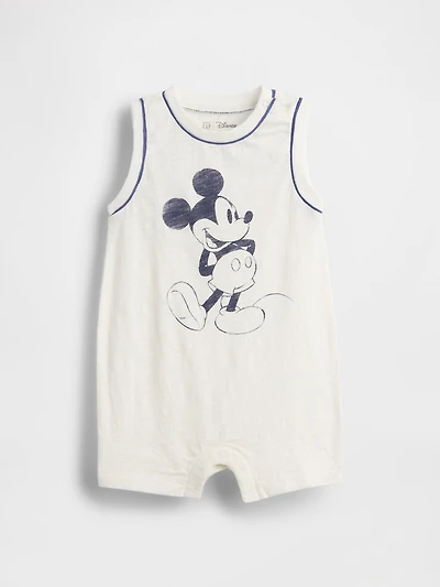 Gap × Baby Organic Cotton Mickey Mouse Shorty One-Piece