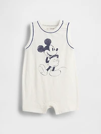 Gap × Baby Organic Cotton Mickey Mouse Shorty One-Piece