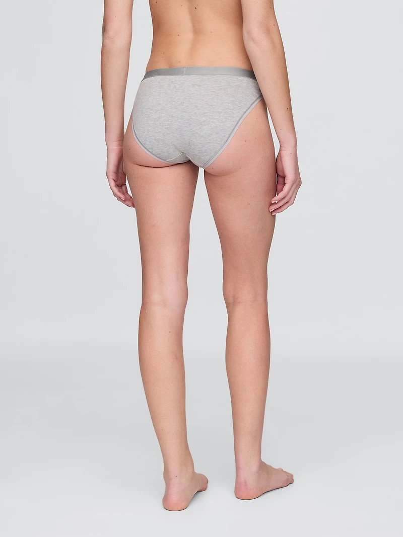 Organic Stretch Cotton Logo Bikini