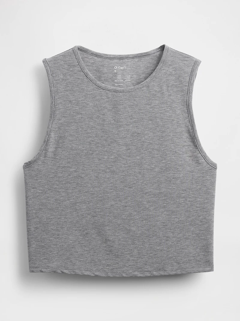 GapFit Breathe Crop Muscle Tank Top