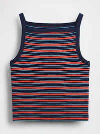 Modern Apron-Neck Crop Tank Top