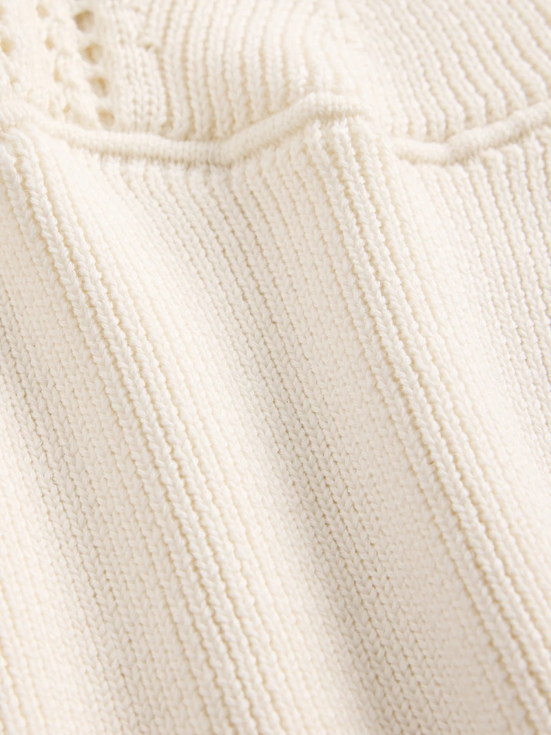 Crochet Sweater Crop Tank Top
