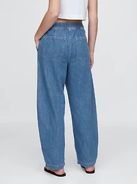 High Rise Easy Barrel Jeans