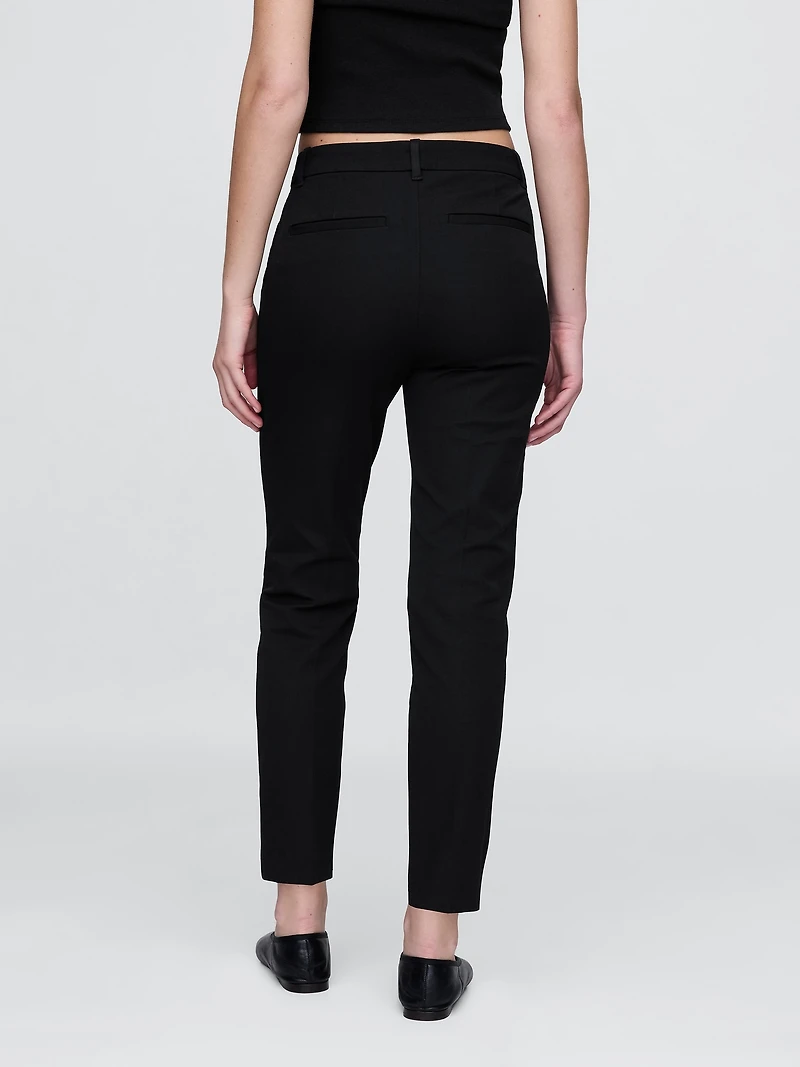 Mid Rise BiStretch Slim Ankle Pants