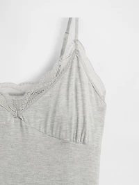 Modal Lace-Trim PJ Dress