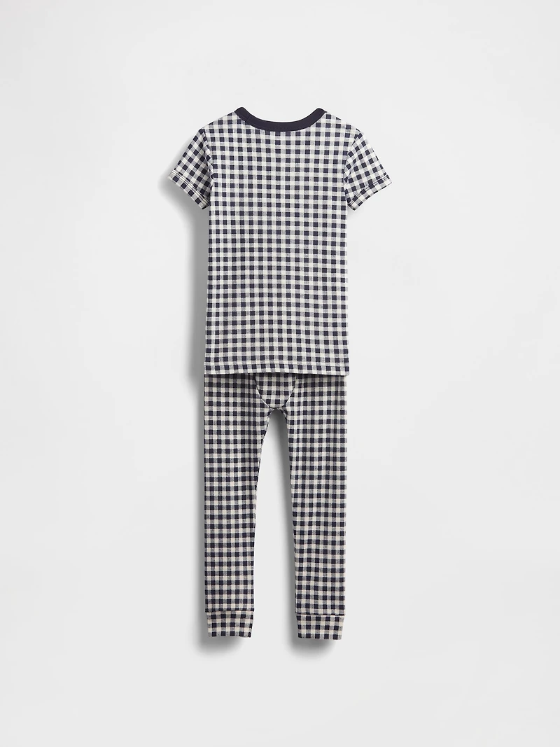 Baby & Toddler Organic Brushed Cotton Gingham PJ Set