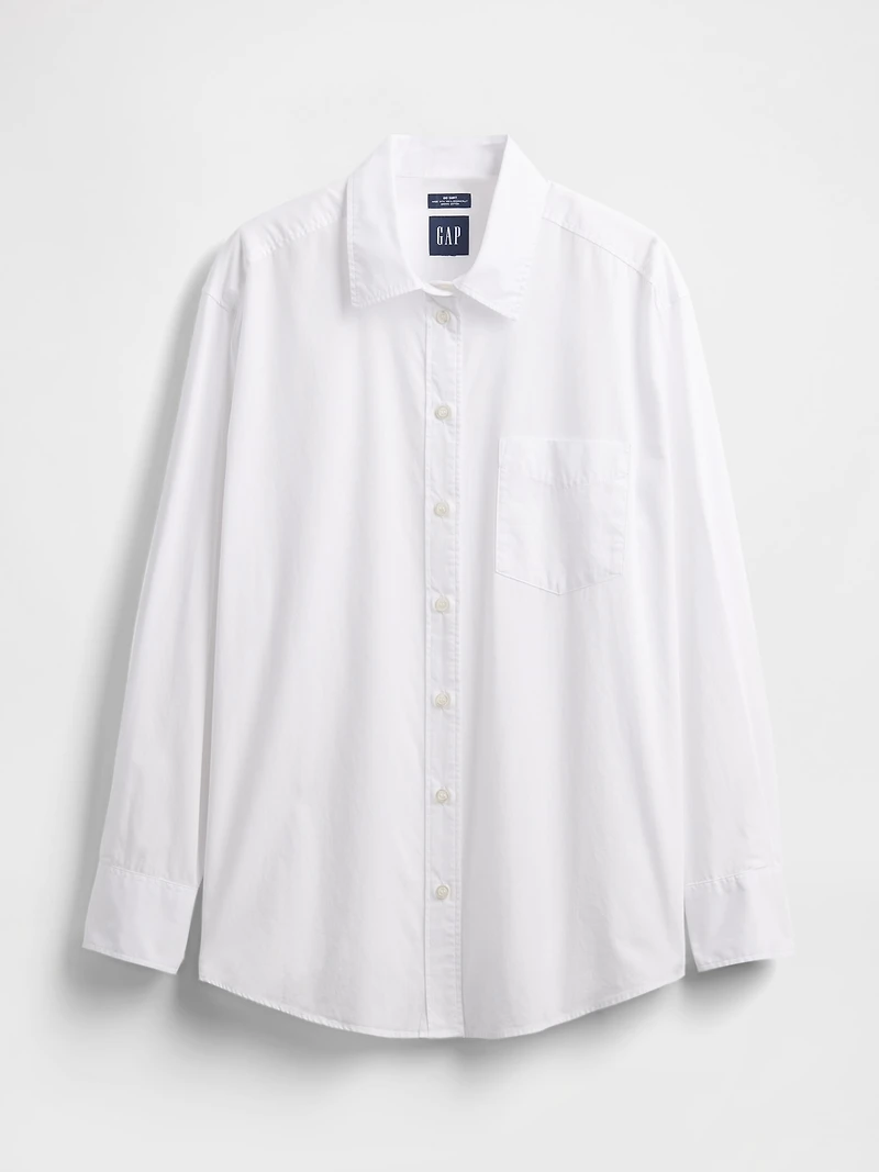 Organic Cotton Poplin Big Shirt