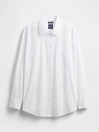 Organic Cotton Poplin Big Shirt