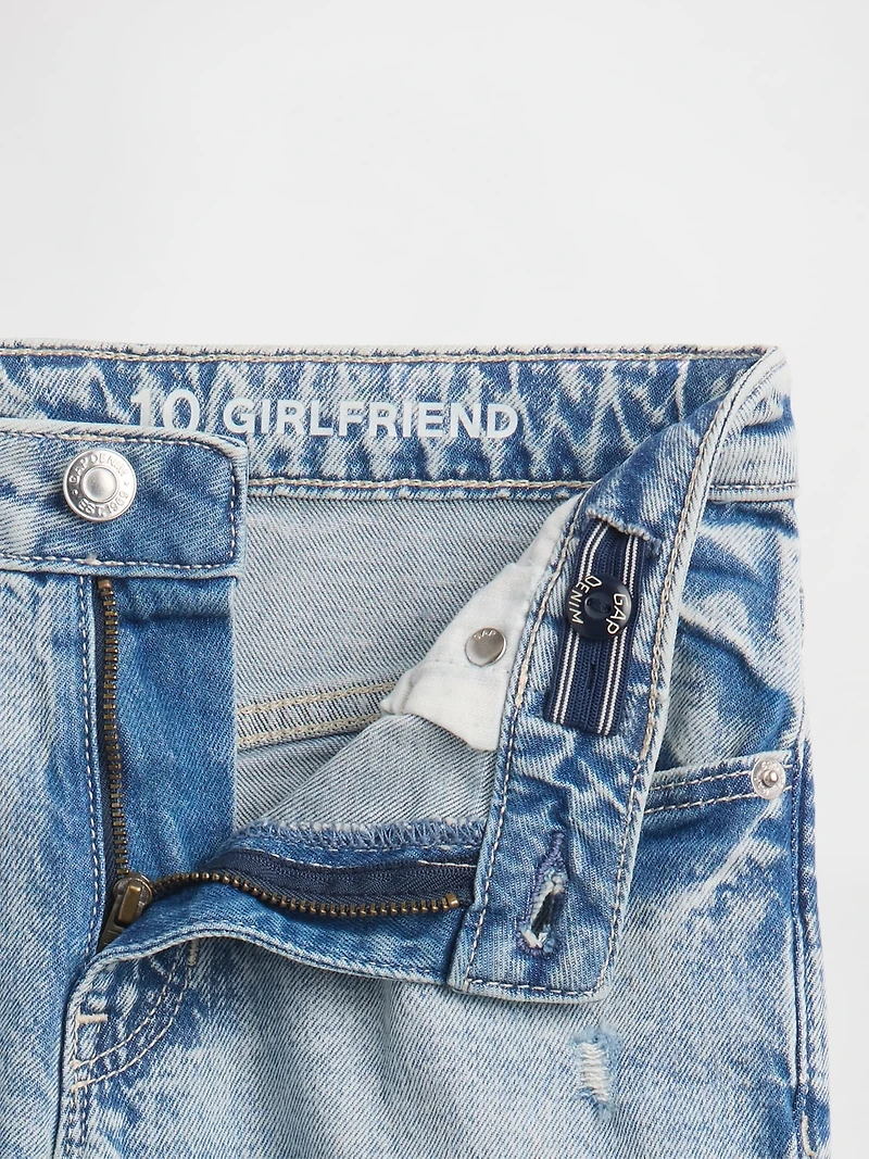 Kids Mid Rise Girlfriend Jeans