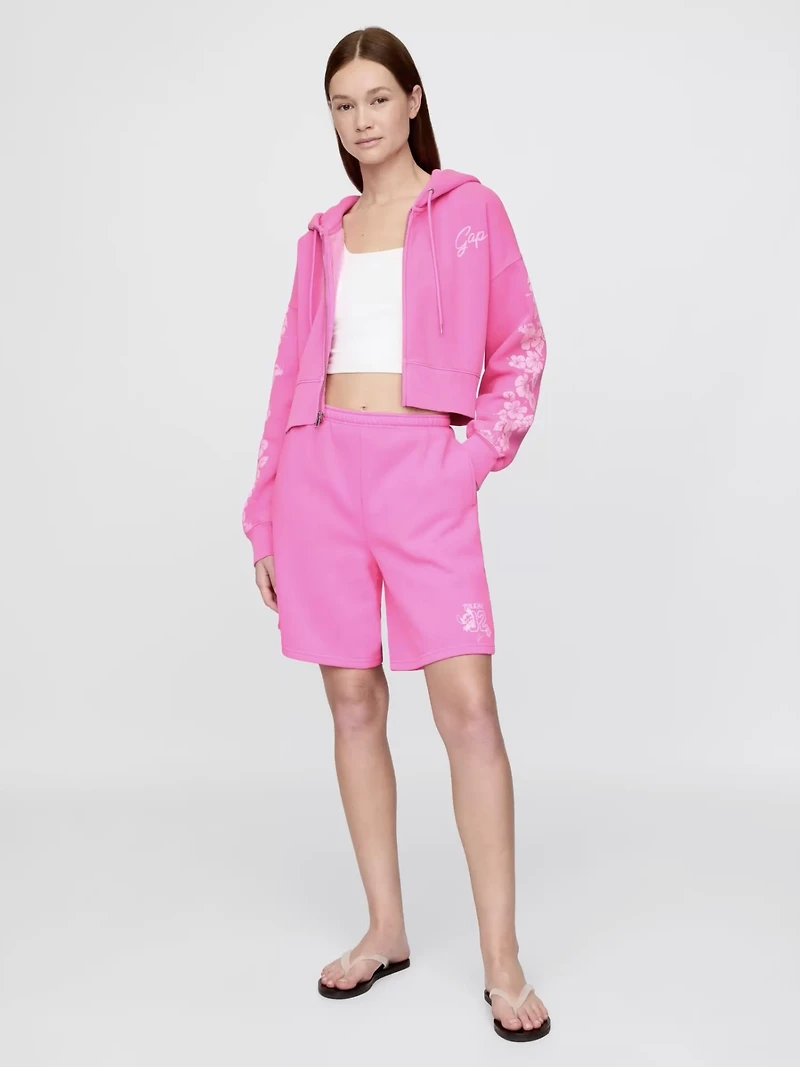 Lilo & Stitch Adult VintageSoft Crop Zip Hoodie